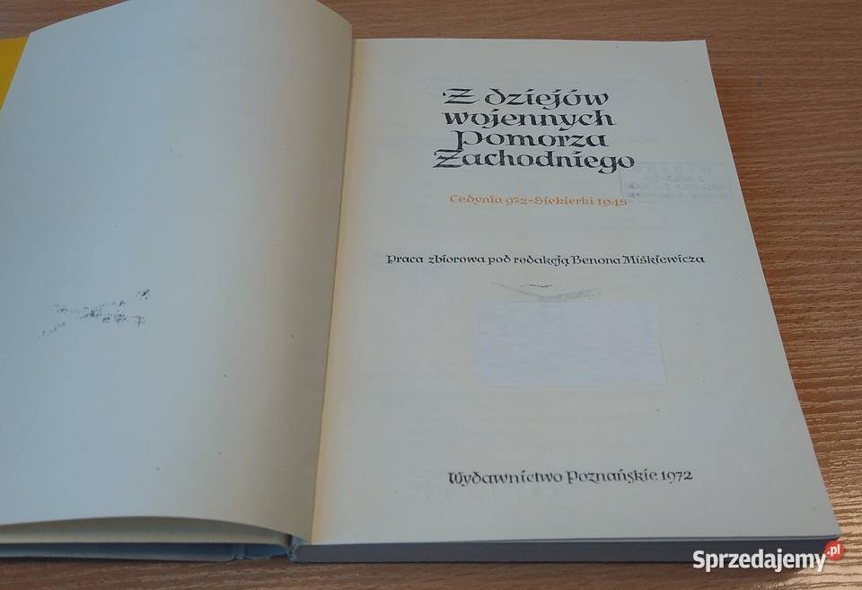 Z dziejów wojennych Pomorza Zachodniego Cedynia Gdańsk