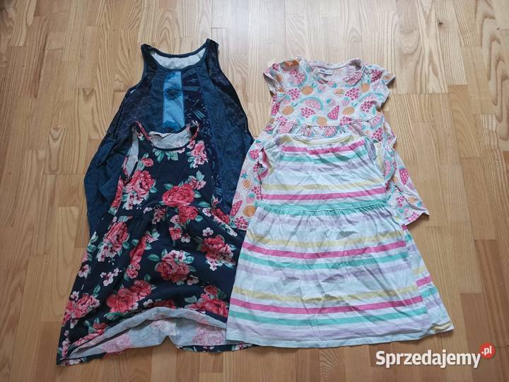letnie sukienki 104110 4 sztuki Warszawa sprzedam