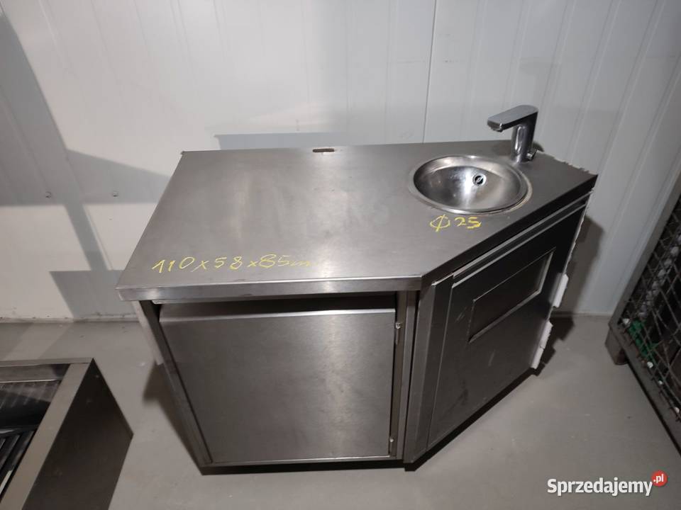 Zlew gastronomiczny jednokomorowy 1100 x 580 x Niedźwiedź