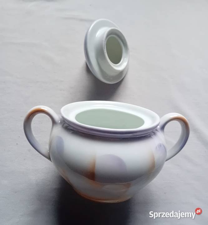 Cukierniczka art deco zdobiona techniką Koźminek