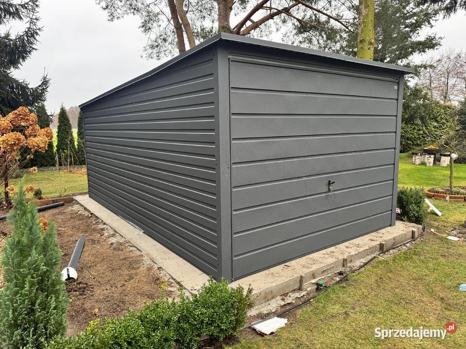 Garaż Blaszany hala wiata 10x6 lamele 2x brama 60m2 mazowieckie sprzedam