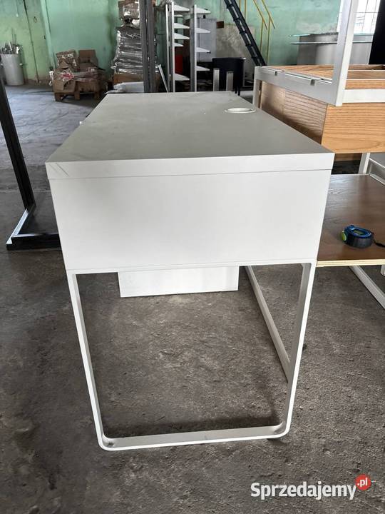 Biurko IKEA Micke białe z szufladą i szafką śląskie Mysłowice
