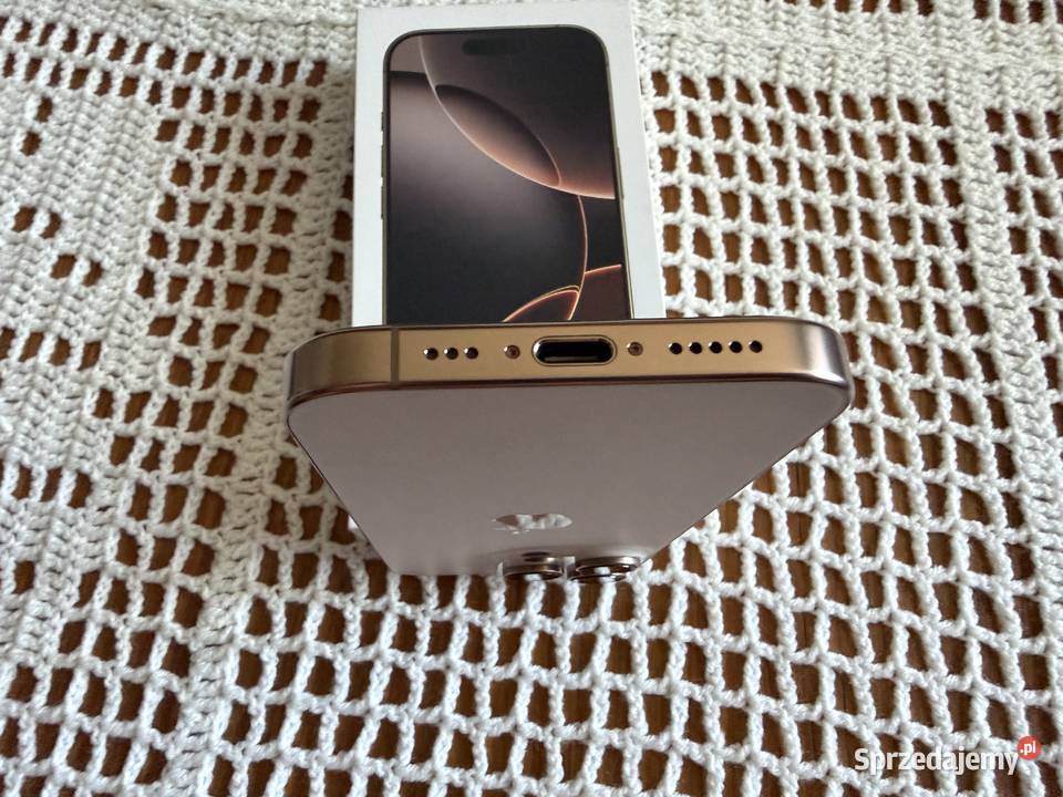 iPhone 16 Pro 128GB Desert Titanium stan bateria Brzozów
