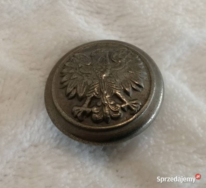 Ozdobny guzik na stopce okrągły Orzeł 22mm 32