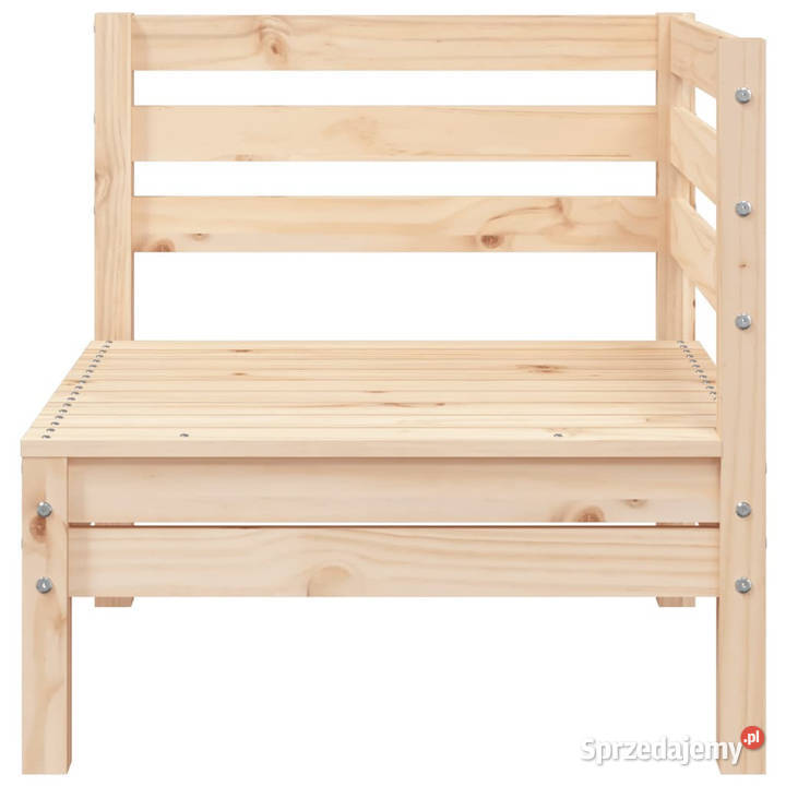 Ogrodowa sofa 2osobowa z podnóżkiem lite drewno Warszawa