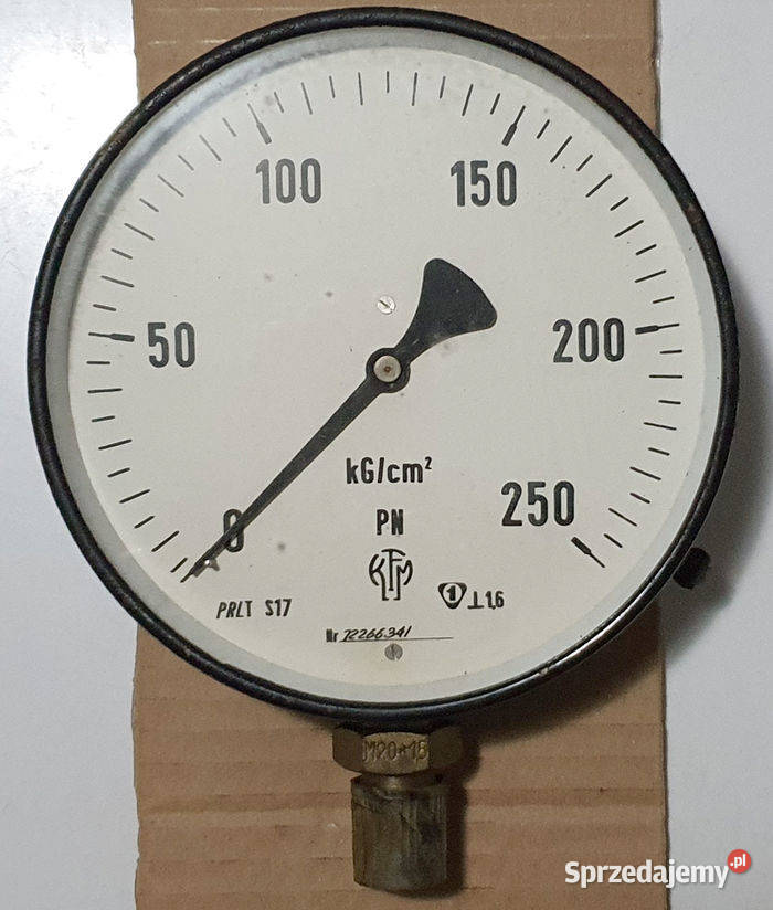 KFM Manometr o średnicy 160mm 250 bar Produkcja Poznań