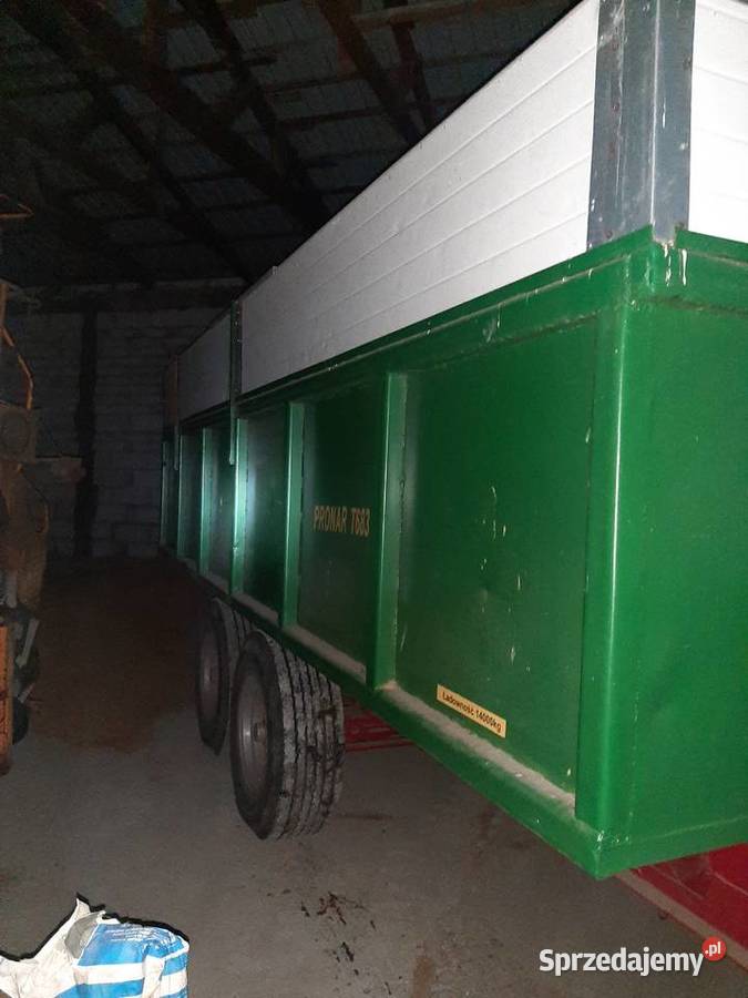 Przyczepa tandem rolnicza budowlana nieuszkodzony Bukowiec