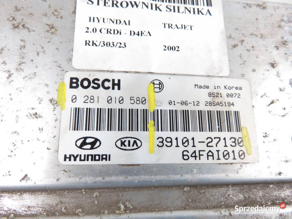 STEROWNIK TRAJET 20 CRDi 0281010580 3910127130