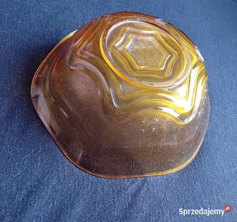 Miodowa misa art deco August Walther Sohne 45020 Antyki, Sztuka, Kolekcje Koźminek