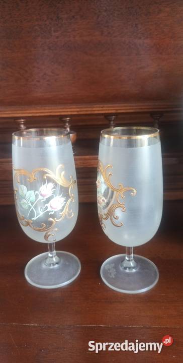 Kieliszek Bohemia Kobaltowe szkło Ręcznie Gdańsk sprzedam