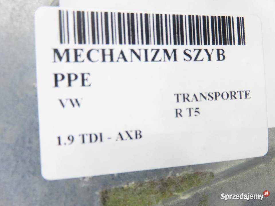 PODNOŚNIK SZYBY PRAWY PRZEDNI VW TRANSPORTER T5 małopolskie sprzedam