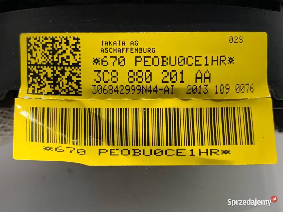 PODUSZKA POWIETRZNA KIEROWCY VW PASSAT B7 podkarpackie