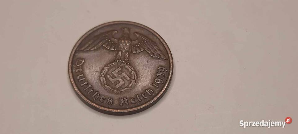 moneta Niemcy 2 reichspfennig 1939 W5 Warszawa
