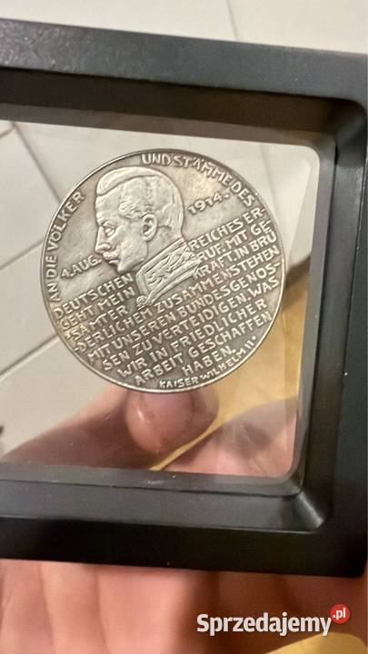 Okazja Srebny Medal Wilhelma II Cybinka sprzedam