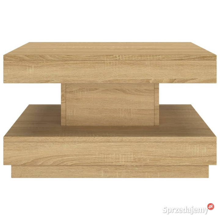 Stolik kawowy jasnobrązowy 60x60x35 MDF WM286096 Warszawa