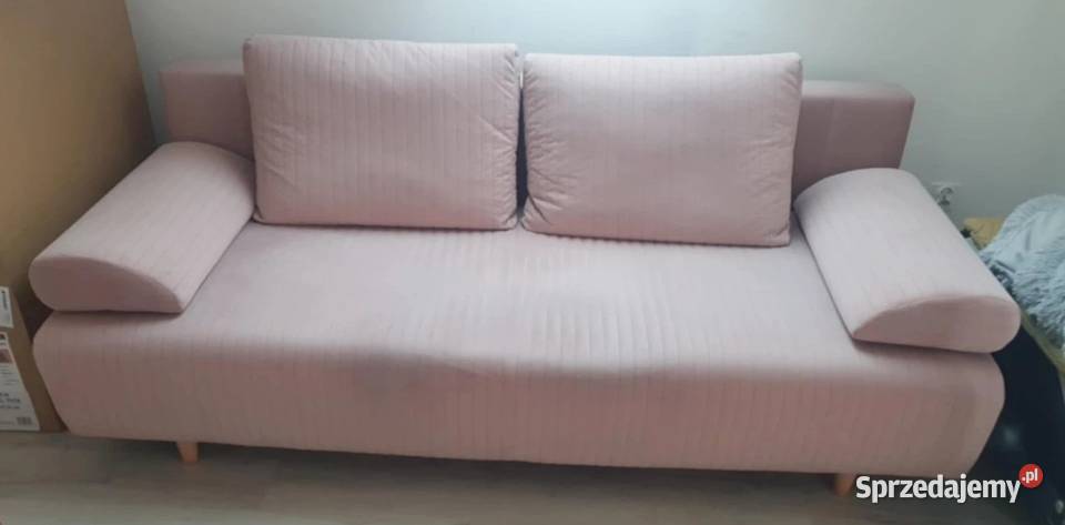 Sofa różowa 135x200