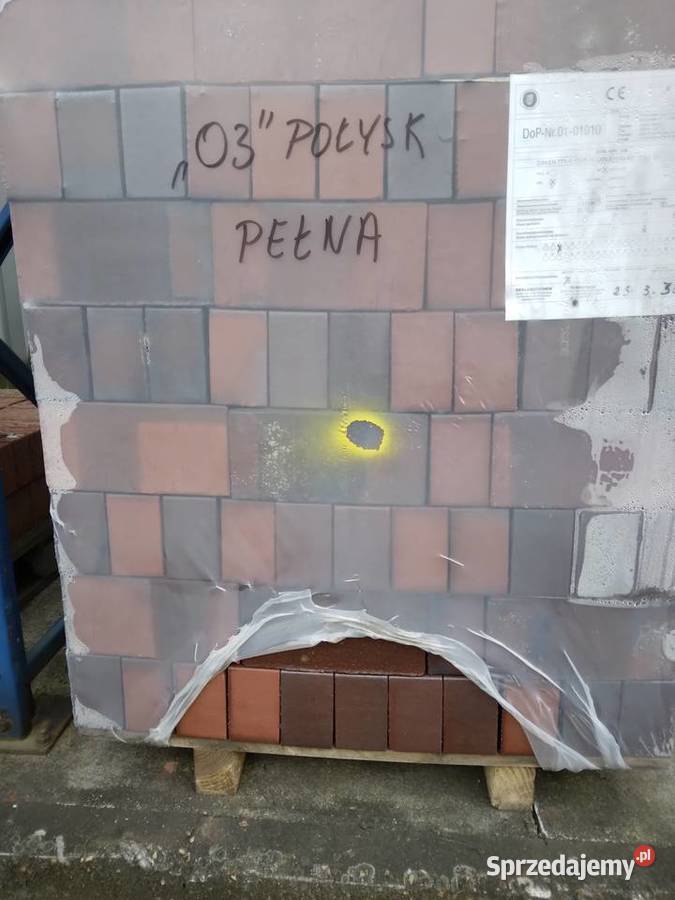 Cegła klinkierowa czerwona wiśniowa cieniowana Baranowo