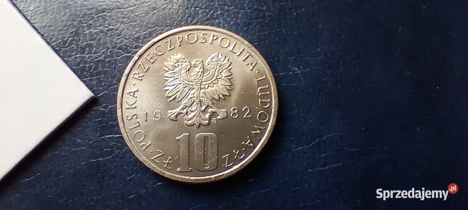 Stare monety 10 złotych 1982 Polska podkarpackie Lesko