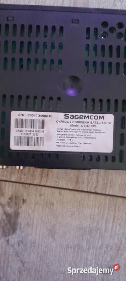 Sprzedam dekoder cyfra Sagemcom DSI87