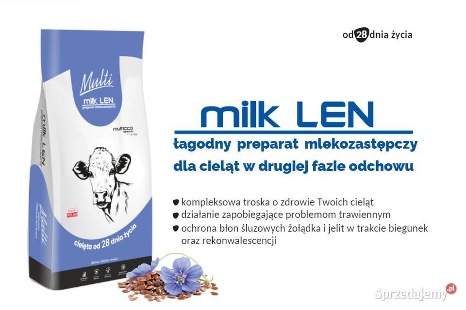 Mleko cielaków Milk LEN Łagodny preparat z Olszewo-Góra
