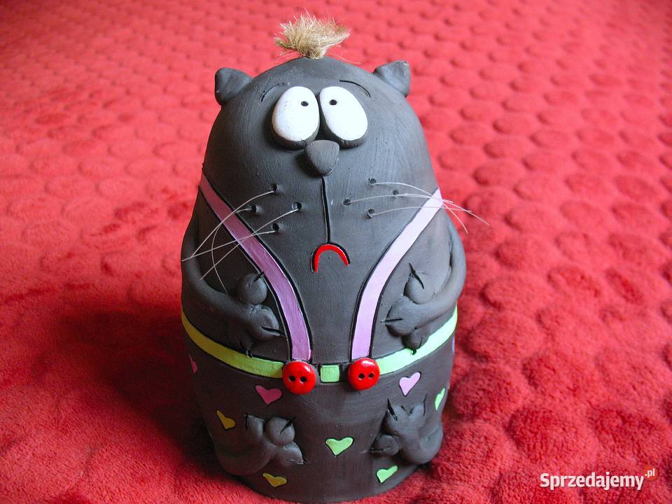 Kot Skarbonka 155 x 10 Czarna ceramika