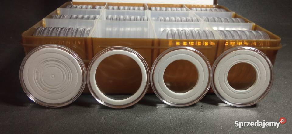 Kapsle na monety 46 mm 84 sztuki z regulacją zachodniopomorskie Szczecin