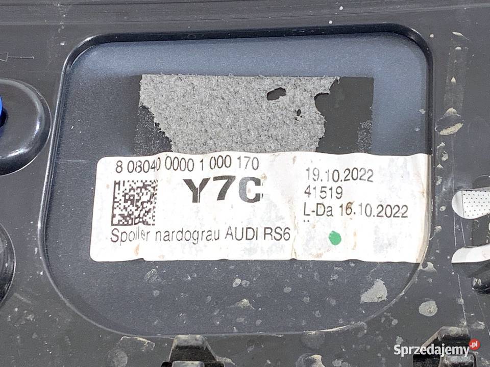 SPOILER LOTKA LY7C AUDI A6 C8 Kombi 4K9827933B sprzedam