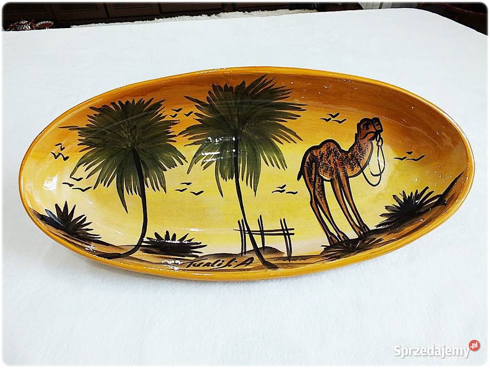 Duży Talerz 40 Patera seria Nie ma wody na wielokolorowy Patery Żary