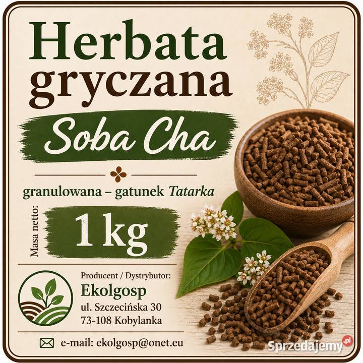 Herbata gryczana Soba Cha 1 Tatarka EkolGosp Stargard