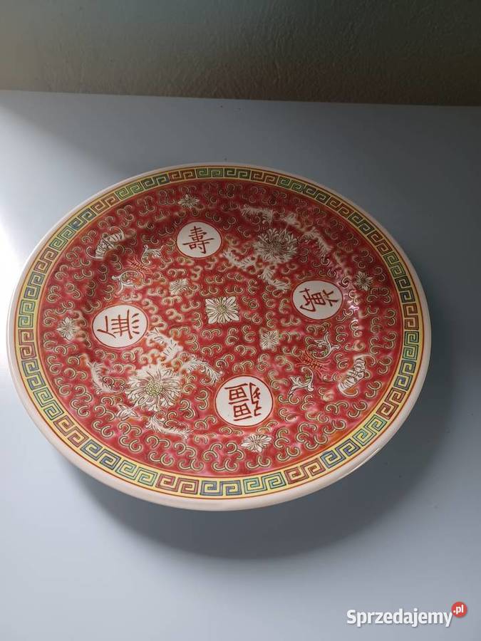 Stara patera ozdobna Chiny Porcelana i szkło