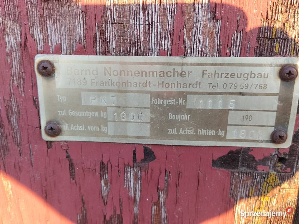 Przyczepa do przewozu zwierząt mazowieckie