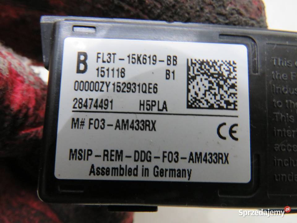 MODUŁ SMART KEY MONDEO MK5 FL3T15K619BB osobowe