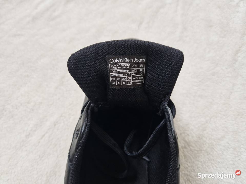 Nowe czarne buty sportowe męskie sneakersy Bibice