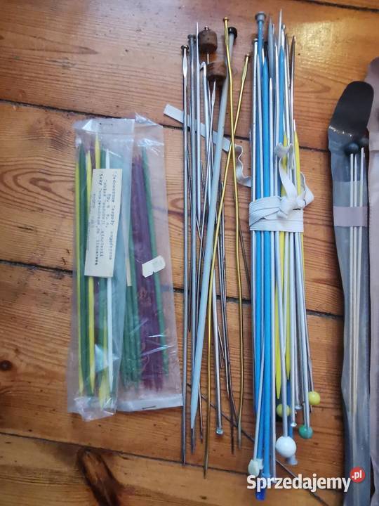 Druty dziewiarskie różne PRL Lębork