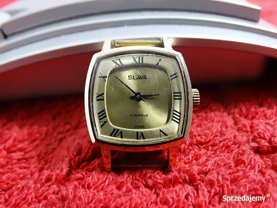 Elegancka Vintage SLAVA 17 Jewels Pozłacana AU5 Biłgoraj