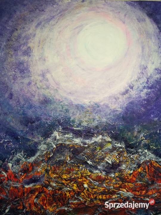 Obraz akrylowy abstrakcja tryptyk na płótnie 3x Malarstwo Dębica sprzedam