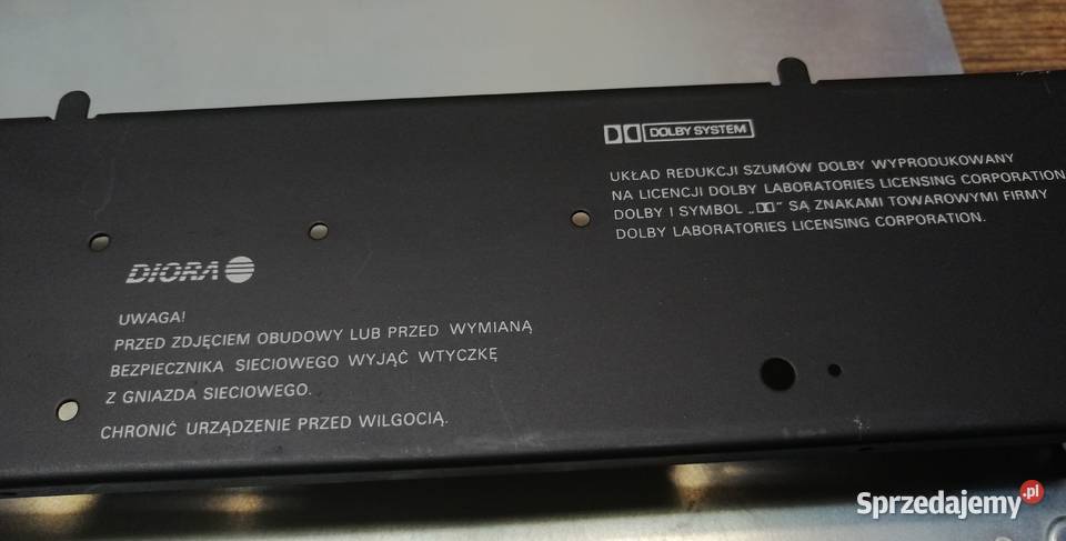 Magnetofon MDS 442 płyta dolna tył góra śląskie Bielsko-Biała