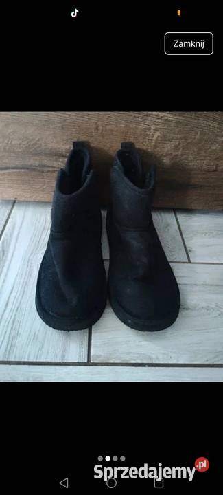 Buty damskie czarne zimowz 39 Krosno sprzedam