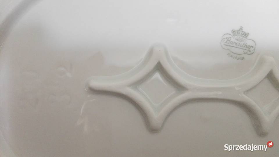 Półmisek duży ANTYK porcelana Bareuther Bavaria podlaskie Warpechy Stare sprzedam