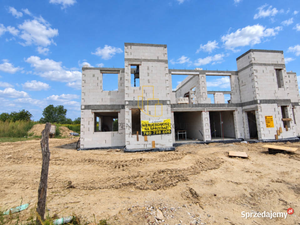 OstatniNowoczesny bliźniak 1189 m Pompa ciepła dolnośląskie Wisznia Mała