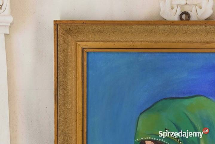 Zofia Stryjeńska Góralka ze Świecą Stary Portret Kraków