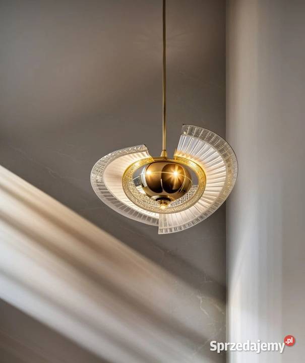Żyrandol nowoczesny lampa wisząca glamour złota Warszawa