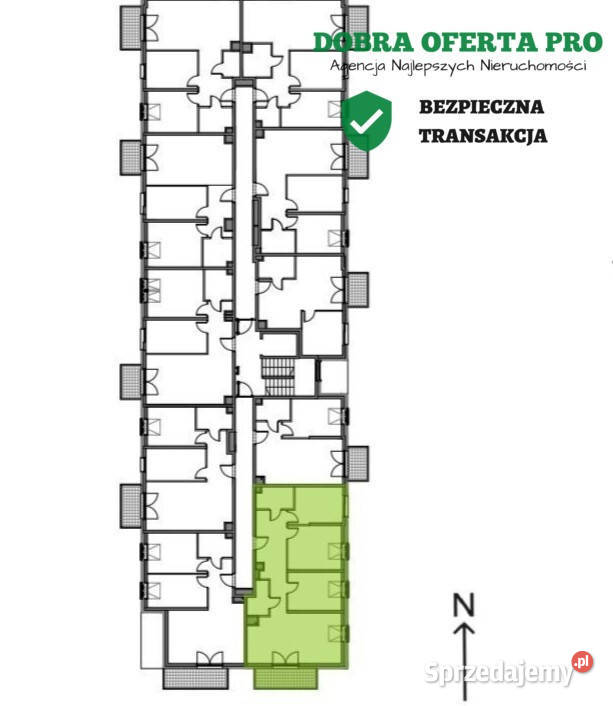 4pokojowe mieszkanie na ostatnim piętrze Gdańsk