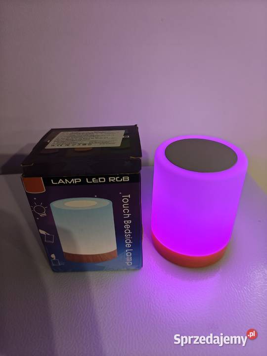 Lampka Nocna LED RGB Dotykowa Wielokolorowa Wronki