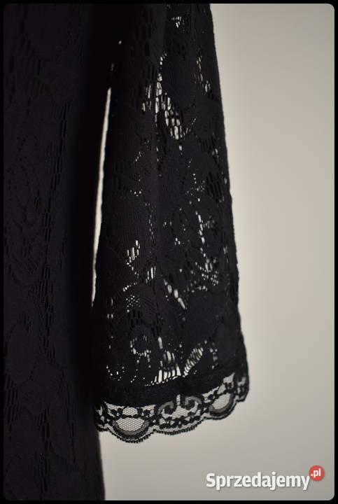 Sukienka mała czarna 40 L cała koronkowa z mazowieckie Płock sprzedam
