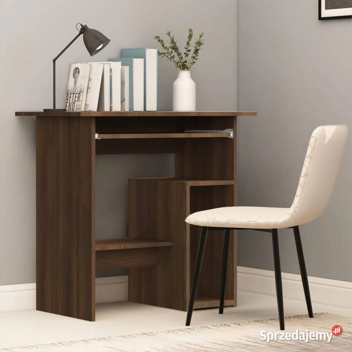 Biurko brązowy dąb 80x45x74 materiał Warszawa