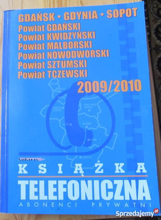 Książka Telefoniczna Gdańsk Gdynia Sopot pomorskie