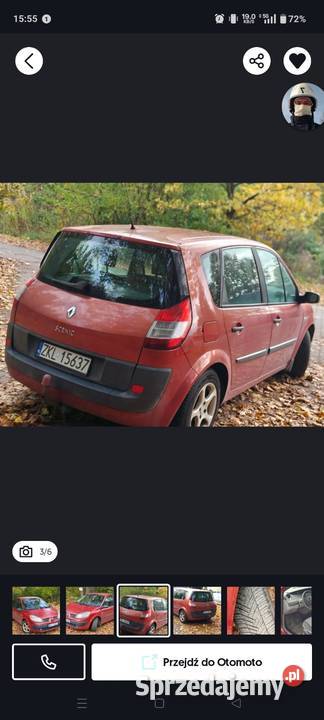 Renault scenic 2 16 16v LPG gaz nieuszkodzony zachodniopomorskie Kołobrzeg