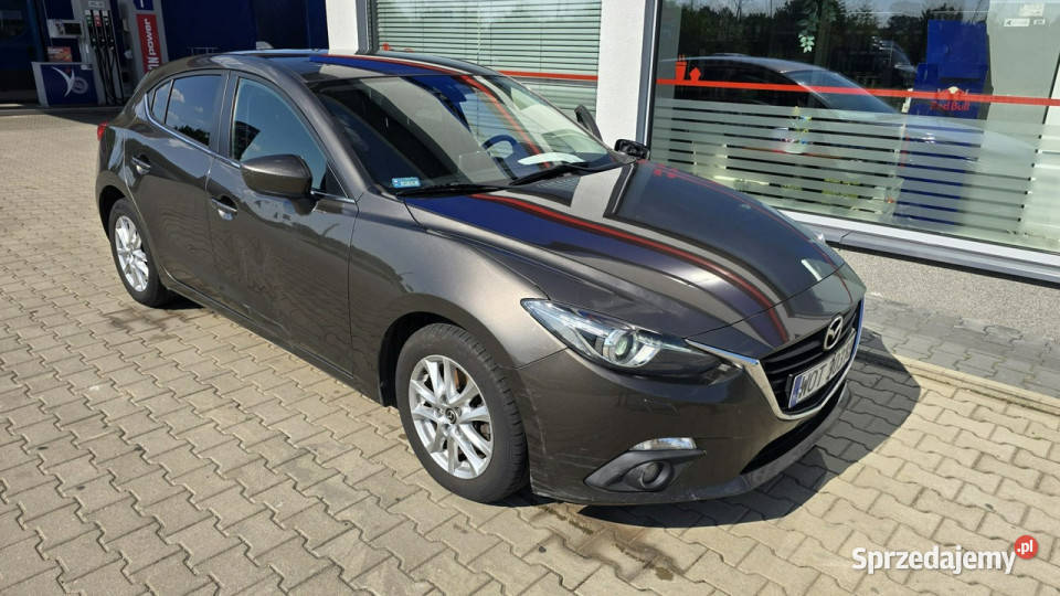 Mazda 3 1 rej 2015 Salon Jeżdżąca Uszkodzony bok VAT marża Karczew