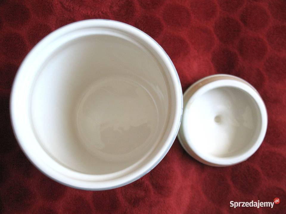 Ceramiczny pojemnik z pokrywką 135 x 11 z